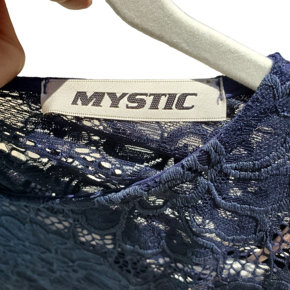 Mystic Navy Lace Mini Bodycon Dress - Picture 4 of 7